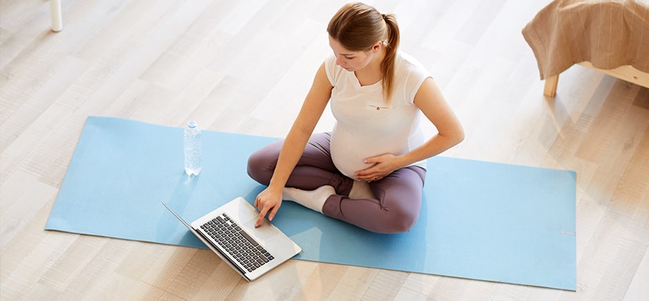 Trzymanie formy przed&nbsp;porodem