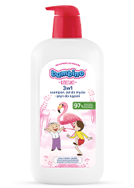 3w1: szampon, żel pod prysznic i płyn do kąpieli flaming