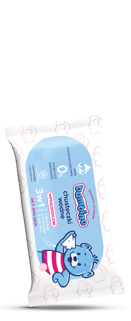 Hipoalergiczne chusteczki wodne 3w1