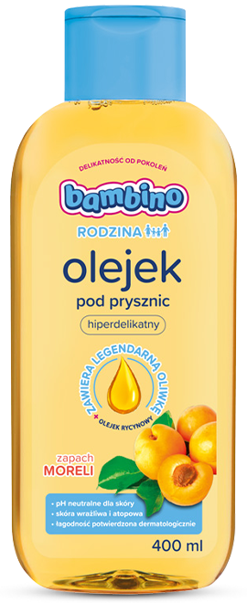Olejek pod prysznic o zapachu moreli